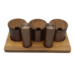 5'li Dikdörtgen Baharatlık(PVD Bakır)